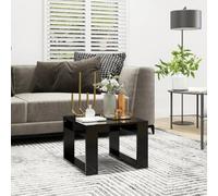 Vidaxl Side Table Black 50X50X35 Cm Engineered Wood