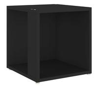 vidaXL Side Table Black Engineered Wood Corner Cabinet Unit End Sofa Table