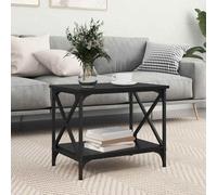 VidaXL Side Table Black Oak 55 X 38 X 45 Cm Engineered Wood