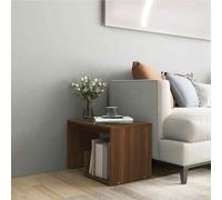 vidaXL Side Table Brown Oak 59x36x38 cm Engineered Wood