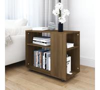 Vidaxl Side Table Brown Oak 70X35X55 Cm Engineered Wood