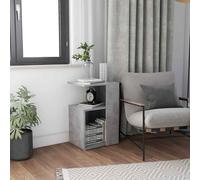 vidaXL Side Table Concrete Grey 36x30x56 cm Engineered Wood UK