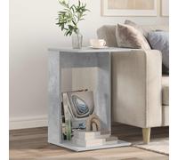 vidaXL Side Table Concrete Grey 40 x 38 x 62.5 cm Engineered Wood, Modern Rectangular End Table, Durable Accent for Living Room, Functional Side, Engineered Wood Foyer