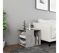 Vidaxl Side Table Concrete Grey 50X50X45 Cm Engineered Wood