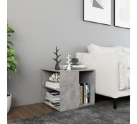 Vidaxl Side Table Concrete Grey 50X50X45 Cm Engineered Wood