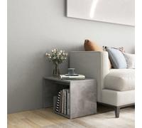 Vidaxl Side Table Concrete Grey 59X36X38 Cm Engineered Wood