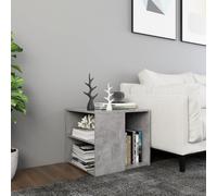 vidaXL Side Table Concrete Grey Engineered Wood Indoor Furniture Coffee Table