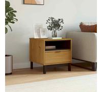 vidaXL Side Table FLAM 50x50x50 cm Solid Wood Pine UK