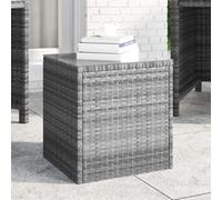 (grey) vidaXL Side Table End Table Side Sofa Couch Console Coffee Table Poly Rattan