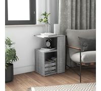 Vidaxl Side Table Grey Sonoma 36X30X56 Cm Engineered Wood, Grey