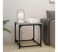 vidaXL Side Table Grey Sonoma 40x40x40 cm Engineered Wood 02 UK HOT