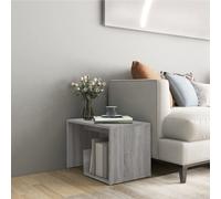vidaXL Side Table Grey Sonoma 59x36x38 cm Engineered Wood UK