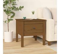 vidaXL Side Table Honey Brown 50x50x49 cm Solid Wood Pine