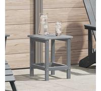 vidaXL Side Table Light Grey 38 x 38 x 46 cm Polyethylene