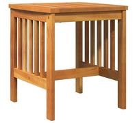 vidaXL Side Table Oil Beige Solid Acacia Wood, Garden and Terrace, Modern Outdoo
