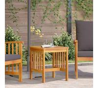 vidaXL Side Table Oil Natural Solid Acacia Wood