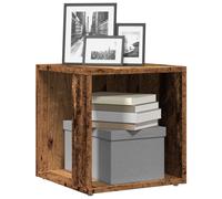 vidaXL Side Table Old Wood 33x33x34 cm Engineered Wood