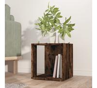 vidaXL Side Table Smoked Oak 33x33x34.5 cm Engineered Wood