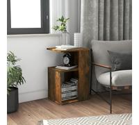 vidaXL Side Table Smoked Oak 36x30x56 cm Engineered Wood