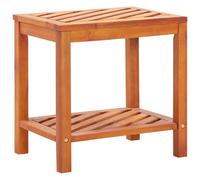 Vidaxl Side Table Solid Acacia Wood 45X33X45 Cm, Brown
