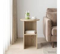 vidaXL Side Table Sonoma Oak Ø 39.5 x 55 cm Engineered Wood