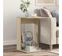 vidaXL Side Table Sonoma Oak 40 x 38 x 62.5 cm Engineered Wood
