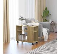Vidaxl Side Table Sonoma Oak 70X35X55 Cm Engineered Wood