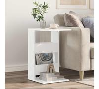 vidaXL Side Table White 40 x 35 x 60.5 cm Engineered Wood