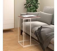 vidaXL Side Table White 40x30x59 cm Engineered Wood, White