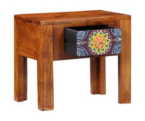 vidaXL Side Table with Drawer with Storage Brown 40 x 30 x 36 cm