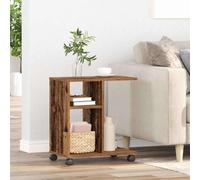 vidaXL Side Table with Shelf Old wood 50 x 30 x 55 cm Engineered Wood