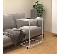 (white and brown, 55 x 35 x 70 cm) vidaXL Side Table Hallway Tea Coffee Sofa Table Couch Table Engineered Wood