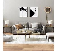 (Sonoma oak, 40 x 40 x 35 cm/2 pcs) vidaXL 1/2x Side Table Engineered Wood Couch Tea Table Multi Colours/Sizes