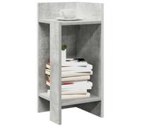 Vidaxl Side Tables 2 Pcs With Shelf Concrete Grey 25.5X27X60 Cm Side Tables