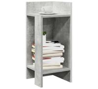 (concrete grey, 2 pcs) vidaXL Side Tables with Shelf Hallway Tea End Table Centre Accent Sofa Table