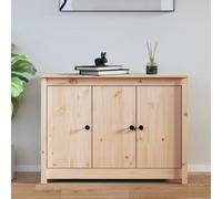 vidaXL Sideboard 100x35x74 cm Solid Wood Pine UK GF0