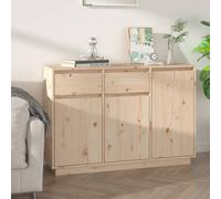 Vidaxl Sideboard 110X34X75 Cm Solid Wood Pine