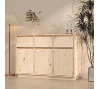 Vidaxl Sideboard 110X34X75 Cm Solid Wood Pine