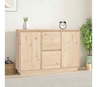 vidaXL Sideboard 111x34x75 cm Solid Wood Pine UK
