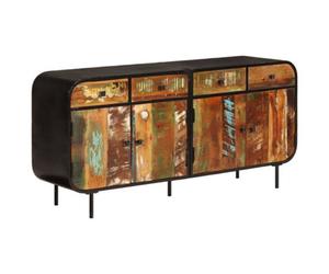 Vidaxl Sideboard 140X35X70 Cm Solid Wood Reclaimed And Metal