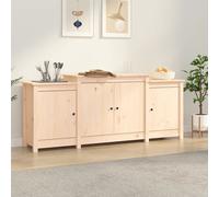 Vidaxl Sideboard 164X37X68 Cm Solid Wood Pine