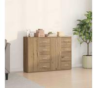 Sideboards Cupboard Storage Cabinet Highboard 2 pcs Engineered Wood vidaXL