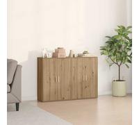 Sideboards Cupboard Storage Cabinet Highboard 2 pcs Engineered Wood vidaXL