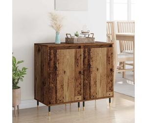 vidaXL Sideboard 2 pcs Old Wood 40 x 35 x 70 cm