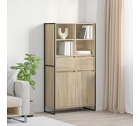 vidaXL Sideboard 2 pcs Sonoma 81 x 36 x 150.5 cm Engineered Wood