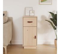 (Brown) vidaXL Solid Wood Pine Sideboard Wooden Home Organiser Cupboard Multi Colours