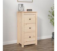 vidaXL Sideboard 40x35x80 cm Solid Wood Pine, Brown