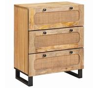 vidaXL Sideboard Brown 60 x 33 x 75 cm Solid Mango Wood