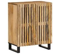 vidaXL Sideboard 60x34x75 cm Solid Wood Rough Mango