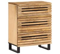 vidaXL Sideboard 60x34x75 cm Solid Wood Rough Mango